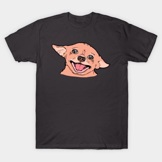 Happy Chihuahua T-Shirt by DakiPukiTeeStudio